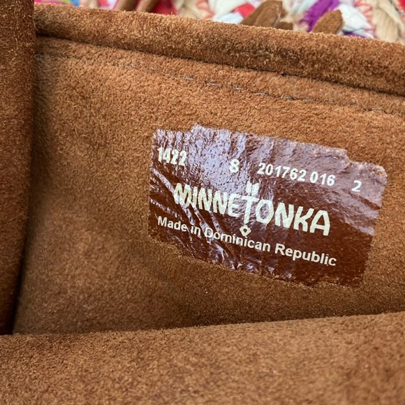 Minnetonka Brown Suede Fringe High Tall Boots - Picture 6 of 6